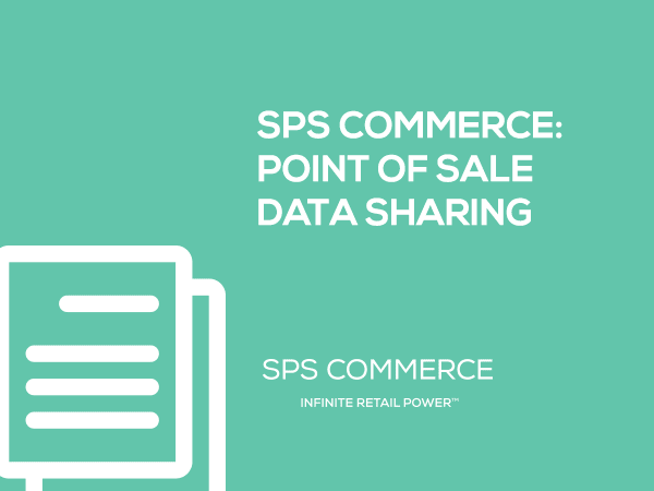 More point of sale data sharing is happening between retailers and vendors so suppliers can perform their own analysis to help make better decisions.