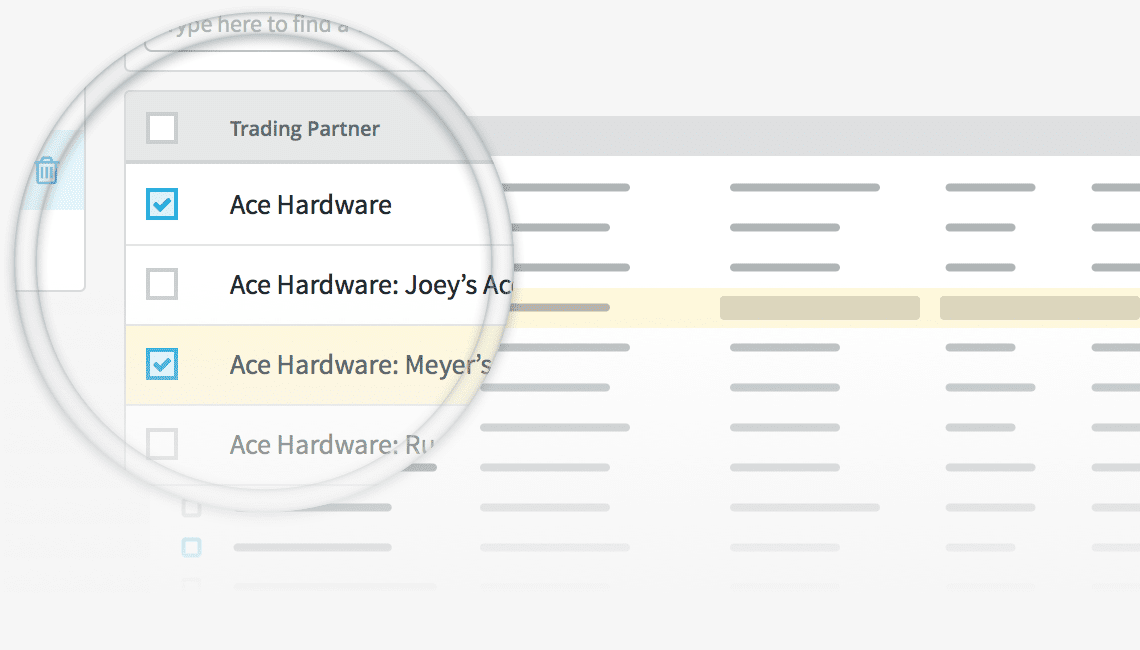 Screenshot demonstrating a feature in our Quickbooks EDI solution. Get visibility into your order status.