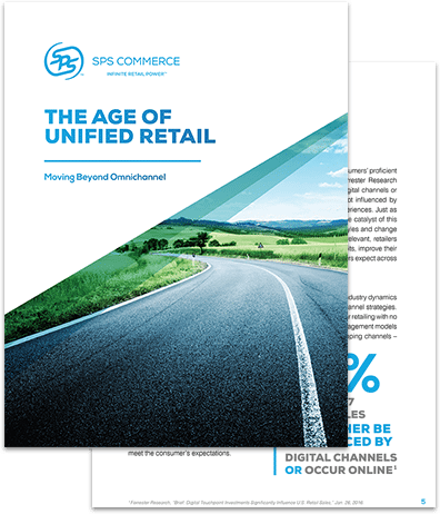 white paper from SPS Commerce titled "The Age of Unified Retail"