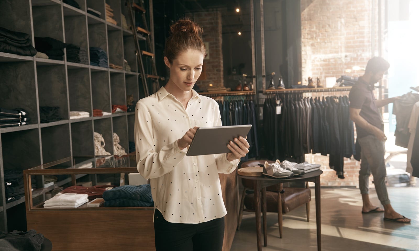 Retail Sourcing - Woman with Tablet