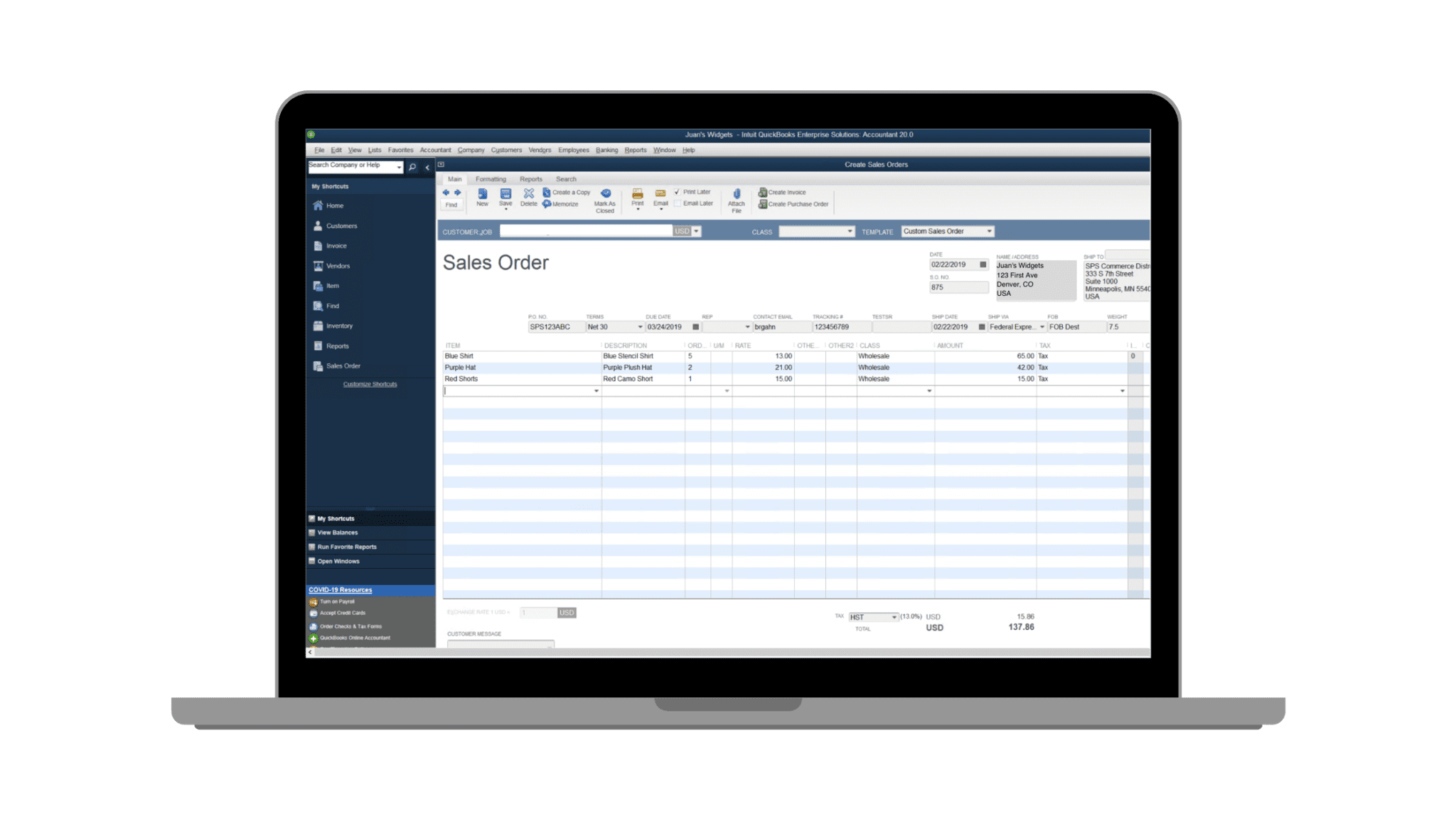 QuickBooks Desktop EDI Integration