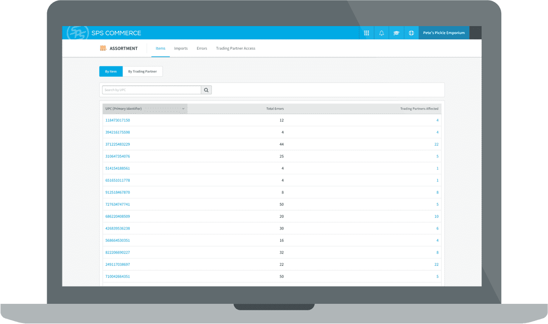 SPS Assortment for product data sharing with your partners