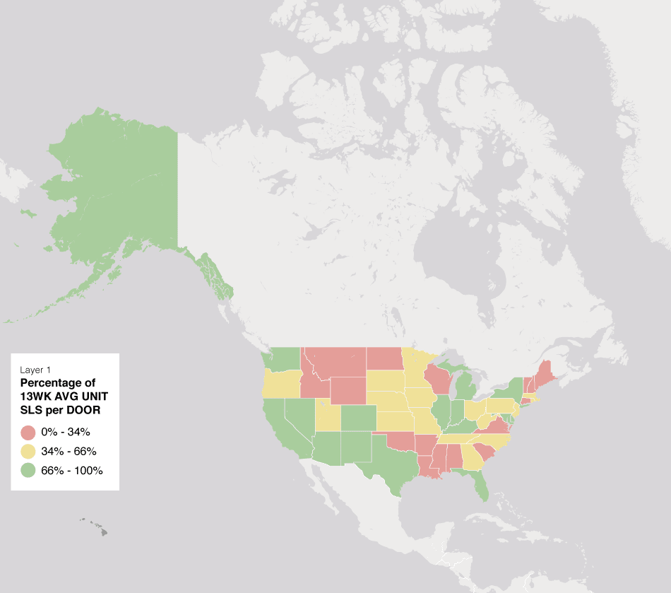 Quickly identify regions where in-season sales are strong with SPS Analytics